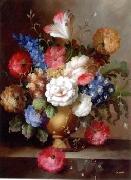 unknow artist Floral, beautiful classical still life of flowers.091